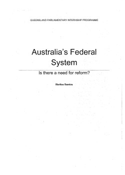 Aust`ralia,`s Federal System