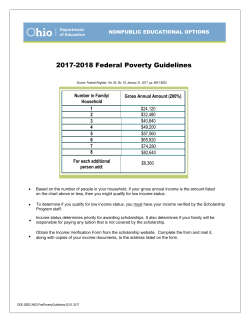 2017-2018 Federal Poverty Guidelines