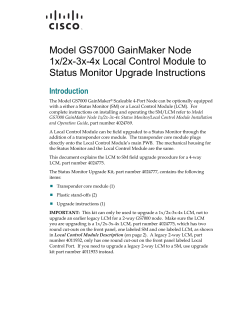 Cisco GS7000 GainMaker Node 1x/2x-3x
