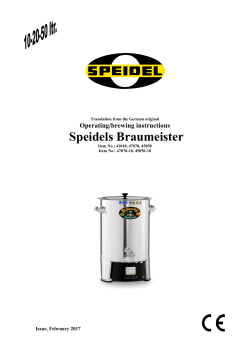 Manual for Braumeister 10/20/50-litre EN