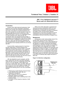 Technical Note Volume 1 Number 21