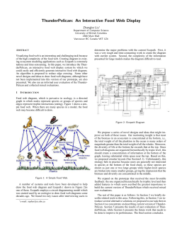 ThunderPelican: An Interactive Food Web Display