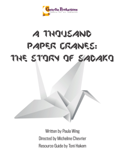 A Thousand Paper Cranes: The Story of Sadako