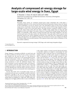 Analysis of compressed air energy storage for large