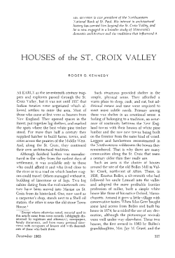 Houses of the St. Croix Valley. - Collections