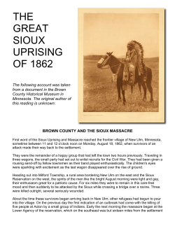 Accounts of the Great Sioux Uprising