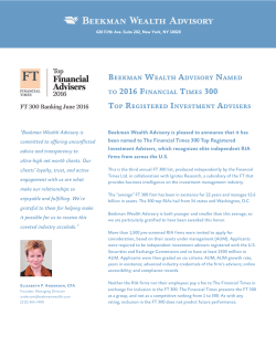 beekman wealth advisory named to 2016 financial times 300 top