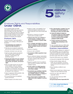5safety talk - National Safety Council