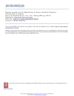 Masculine Sexuality and the Objectification of Women: Steinbeck`s