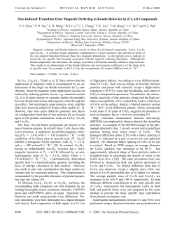 Size-Induced Transition from Magnetic Ordering to Kondo Behavior in