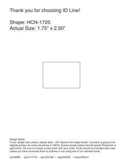 Thank you for choosing ID Line! Shape: HCN