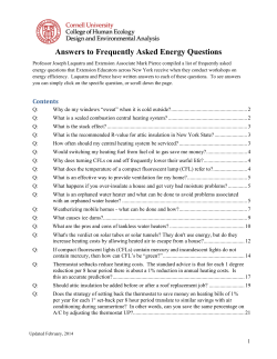 Answers to Frequently Asked Energy Questions
