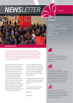 newsletter - Technobis