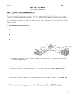 Unit 7A Student Handout