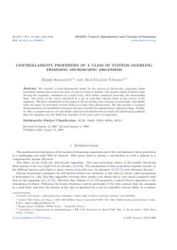 - ESAIM: Control, Optimisation and Calculus of
