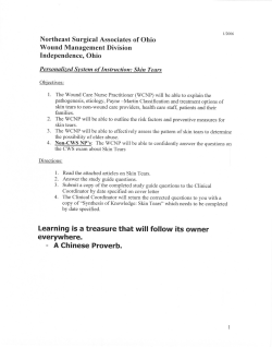 Study Questions Skin Tear - Northeast Surgical Wound Care