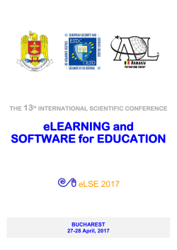 eLEARNING and SOFTWARE for EDUCATION