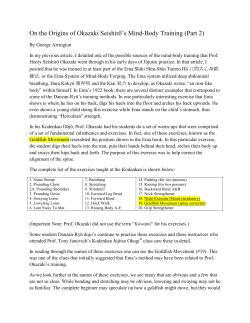 On the Origins of Okazaki Seishirō`s Mind