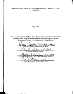 The Effects of Gum Chewing on Classroom