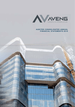 Sep 2016, Audited consolidated annual financial statements
