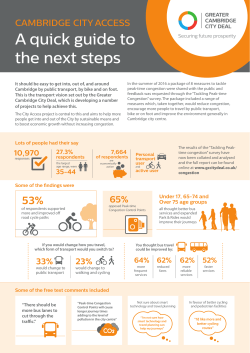 Quick Guide - Greater Cambridge City Deal