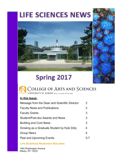 Spring 2017 - University at Albany