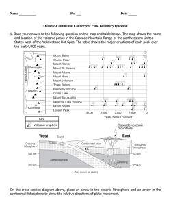 Oceanic-Continental Convergent Plate Boundary Question 1. Base