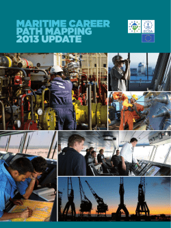 MaritiMe Career Path MaPPing 2013 UPdate