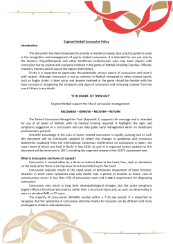 EN Concussion Policy
