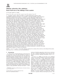 Hillslope subsurface flow similarity: Real