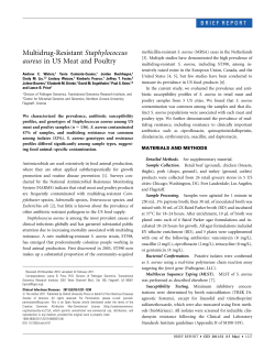 Multidrug-Resistant Staphylococcus aureus in