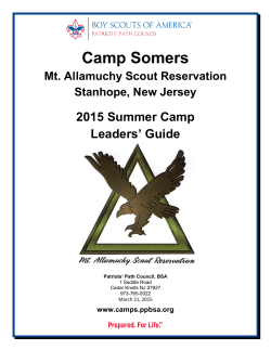 Camp Somers guide - Camping