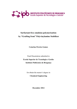 Surfactant-free emulsion polymerization by