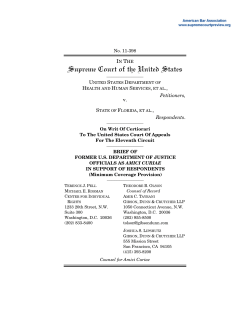 Brief for Former U.S. Department Officials in Support of Respondents