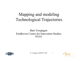 Mapping and modeling Technological Trajectories