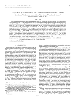 A LOW-MASS H2 COMPONENT TO THE AU MICROSCOPII