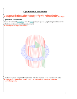 Cylindrical Coordinates - FacStaff Home Page for CBU