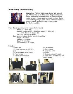 Black Pop-up Tabletop Display