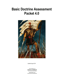 Basic Doctrine Assessment Packet 4.0