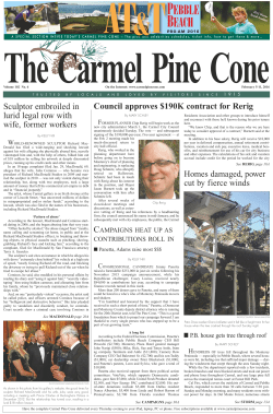 Carmel Pine Cone, February 5, 2016 (front)