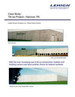 Tilt-Up Projects, Hanover.pub