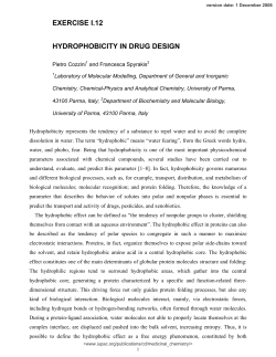 exercise i.12 hydrophobicity in drug design
