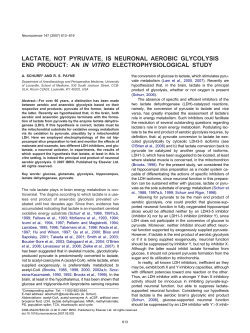 lactate, not pyruvate, is neuronal aerobic glycolysis end product