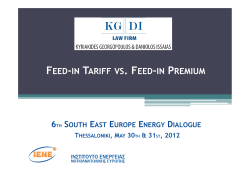 FEED-IN TARIFF VS. FEED