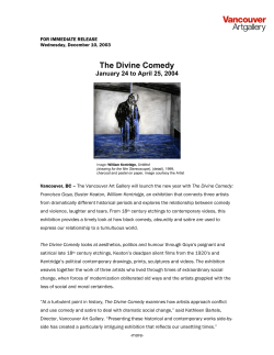 The Divine Comedy - Vancouver Art Gallery
