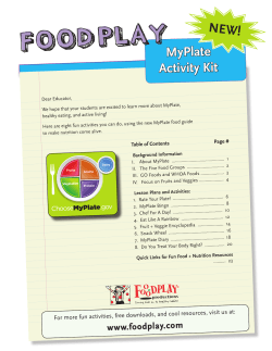 MyPlate Activity Kit - FoodPlay Productions