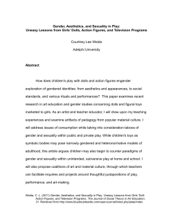 Gender, Aesthetics, and Sexuality in Play