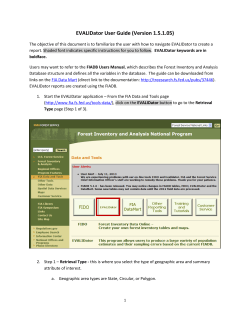 EVALIDator User Guide (Version 1.5.1.05)