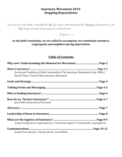 Sanctuary Toolkit - Illinois Coalition for Immigrant and Refugee Rights