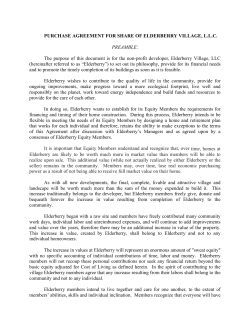 PURCHASE AGREEMENT FOR SHARE OF ELDERBERRY